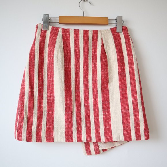 Free People It's a Wrap Striped Mini Skirt, Size Small - Picture 7 of 16